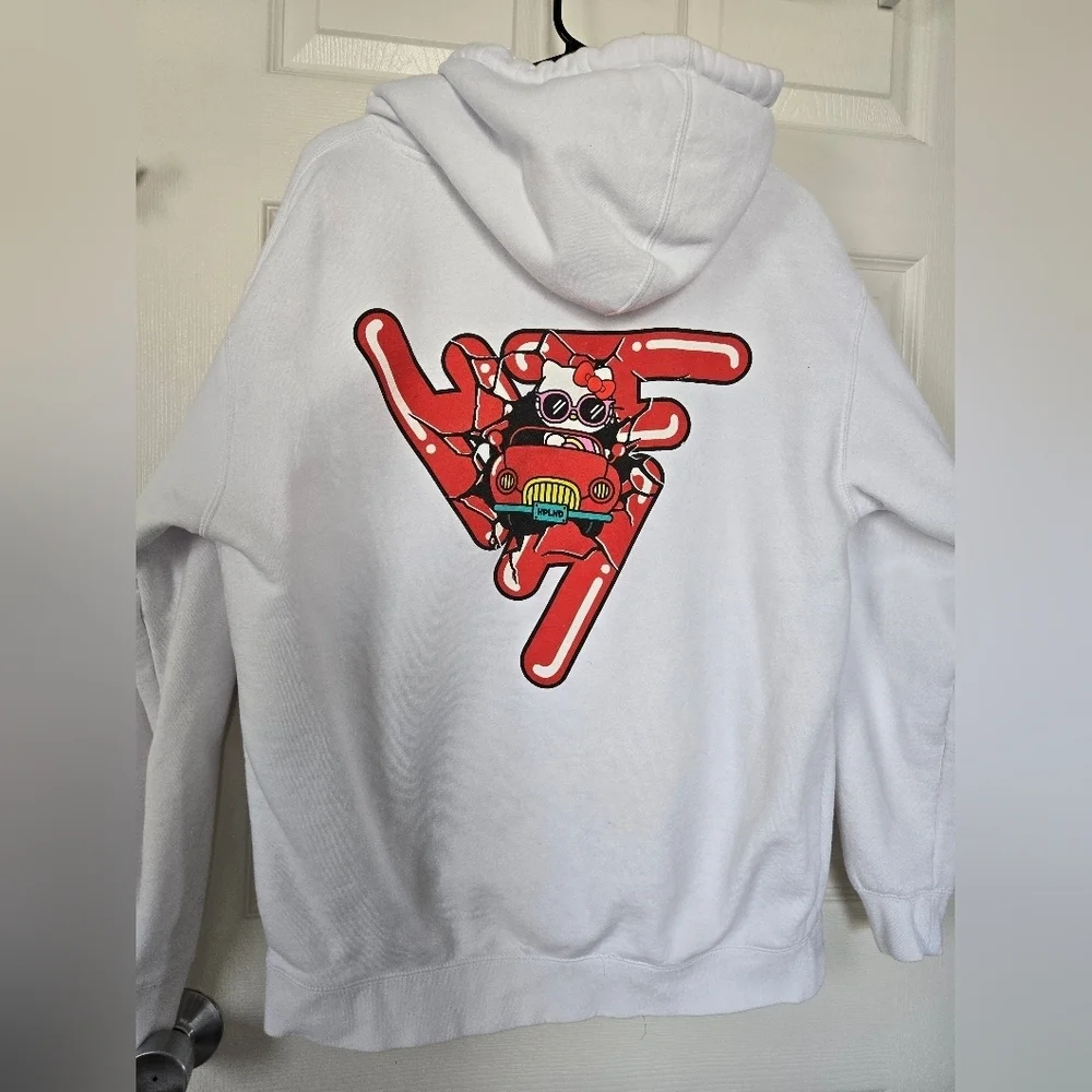 🚗 Hypland x Hello Kitty Hoodie | Car Break White | Size [L] - Picture 5 of 8